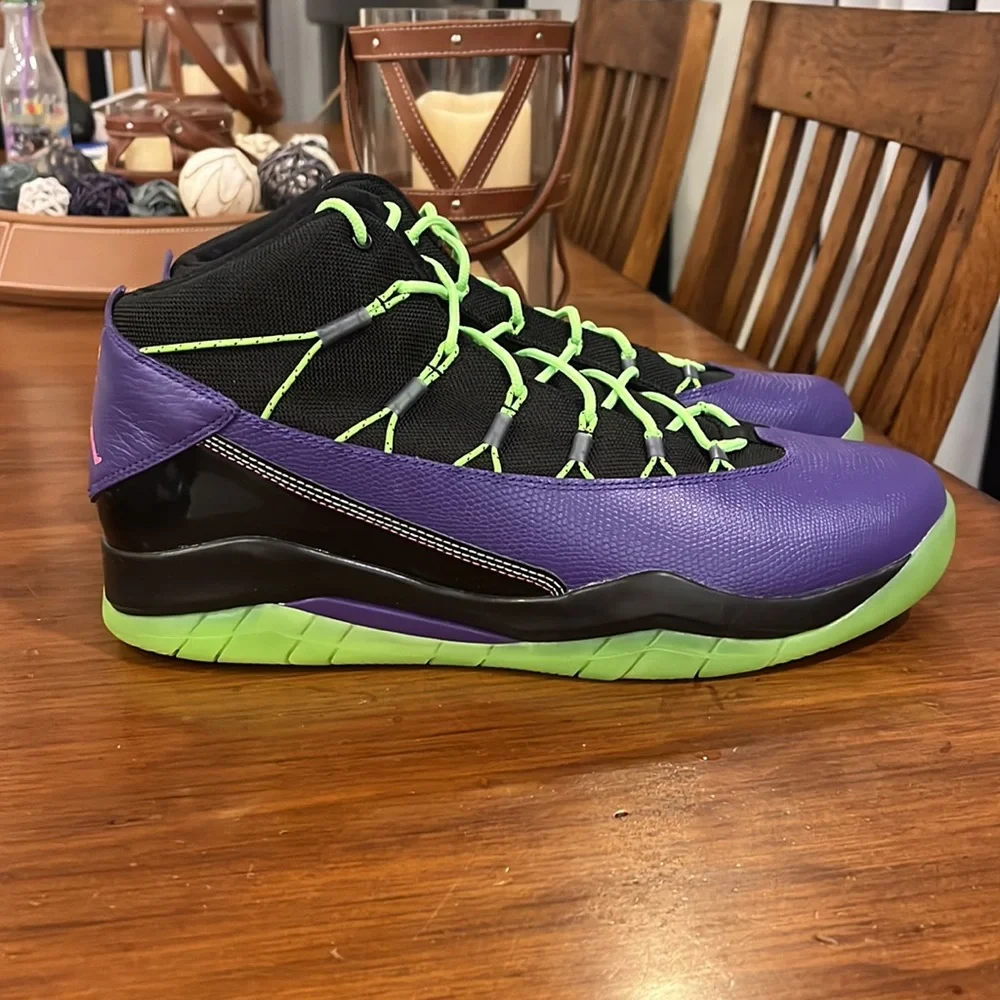 Nike Air Jordan Prime Flight Shoes Sneakers new 616846 018 Purple Mens Size 12